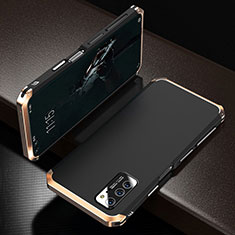 Handyhülle Hülle Luxus Aluminium Metall Tasche M01 für Huawei Honor V30 Pro 5G Gold und Schwarz