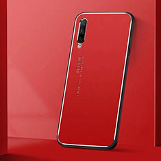 Handyhülle Hülle Luxus Aluminium Metall Tasche M01 für Huawei P Smart Pro (2019) Rot