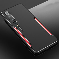 Handyhülle Hülle Luxus Aluminium Metall Tasche M01 für Xiaomi Mi 10 Pro Rot