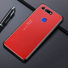Handyhülle Hülle Luxus Aluminium Metall Tasche T01 für Huawei Honor V20 Rot