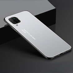 Handyhülle Hülle Luxus Aluminium Metall Tasche T01 für Huawei Nova 7i Silber