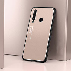 Handyhülle Hülle Luxus Aluminium Metall Tasche T01 für Huawei P Smart+ Plus (2019) Gold