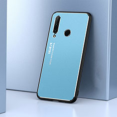 Handyhülle Hülle Luxus Aluminium Metall Tasche T01 für Huawei P Smart+ Plus (2019) Hellblau