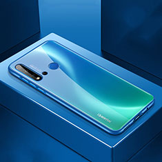 Handyhülle Hülle Luxus Aluminium Metall Tasche T01 für Huawei P20 Lite (2019) Blau