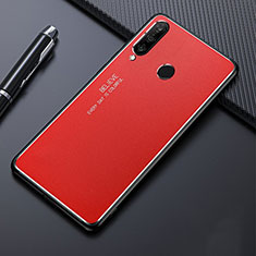 Handyhülle Hülle Luxus Aluminium Metall Tasche T01 für Huawei P30 Lite New Edition Rot