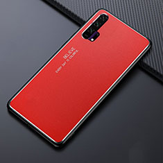 Handyhülle Hülle Luxus Aluminium Metall Tasche T02 für Huawei Honor 20 Pro Rot