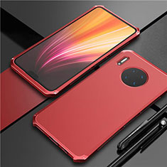 Handyhülle Hülle Luxus Aluminium Metall Tasche T02 für Huawei Mate 30 Pro 5G Rot