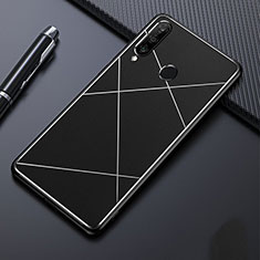 Handyhülle Hülle Luxus Aluminium Metall Tasche T02 für Huawei Nova 4e Schwarz