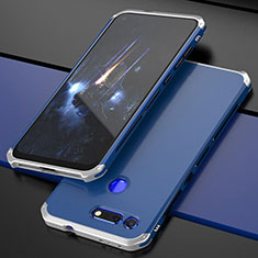 Handyhülle Hülle Luxus Aluminium Metall Tasche T03 für Huawei Honor View 20 Blau
