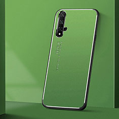 Handyhülle Hülle Luxus Aluminium Metall Tasche T04 für Huawei Honor 20S Grün