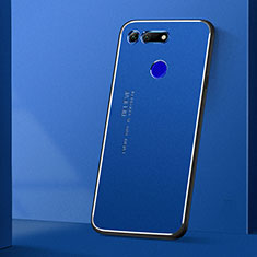 Handyhülle Hülle Luxus Aluminium Metall Tasche T04 für Huawei Honor V20 Blau