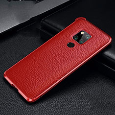 Handyhülle Hülle Luxus Aluminium Metall Tasche T08 für Huawei Mate 20 X 5G Rot