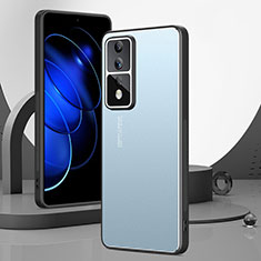 Handyhülle Hülle Luxus Aluminium Metall und Silikon Rahmen Tasche für Huawei Honor 80 GT 5G Blau