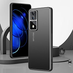 Handyhülle Hülle Luxus Aluminium Metall und Silikon Rahmen Tasche für Huawei Honor 80 GT 5G Schwarz