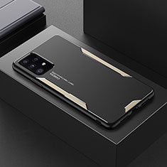 Handyhülle Hülle Luxus Aluminium Metall und Silikon Rahmen Tasche für Samsung Galaxy A52 4G Gold