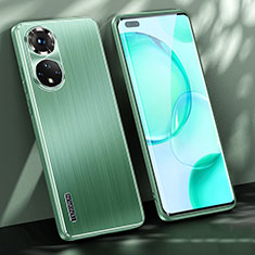 Handyhülle Hülle Luxus Aluminium Metall und Silikon Rahmen Tasche JL1 für Huawei Honor 50 Pro 5G Grün