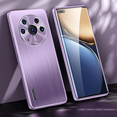 Handyhülle Hülle Luxus Aluminium Metall und Silikon Rahmen Tasche JL1 für Huawei Honor Magic3 Pro 5G Violett