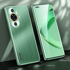 Handyhülle Hülle Luxus Aluminium Metall und Silikon Rahmen Tasche JL1 für Huawei Nova 11 Pro Grün