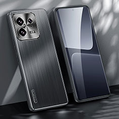 Handyhülle Hülle Luxus Aluminium Metall und Silikon Rahmen Tasche JL1 für Xiaomi Mi 13 5G Schwarz