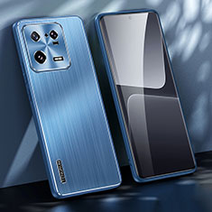 Handyhülle Hülle Luxus Aluminium Metall und Silikon Rahmen Tasche JL1 für Xiaomi Mi 13 Pro 5G Blau
