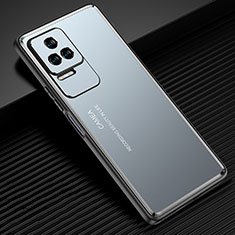 Handyhülle Hülle Luxus Aluminium Metall und Silikon Rahmen Tasche JL1 für Xiaomi Redmi K50 Pro 5G Blau