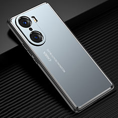 Handyhülle Hülle Luxus Aluminium Metall und Silikon Rahmen Tasche JL2 für Huawei Honor 60 Pro 5G Blau