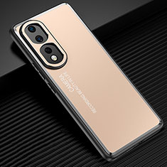 Handyhülle Hülle Luxus Aluminium Metall und Silikon Rahmen Tasche JL2 für Huawei Honor 80 Pro Flat 5G Gold