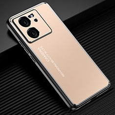 Handyhülle Hülle Luxus Aluminium Metall und Silikon Rahmen Tasche JL2 für Xiaomi Mi 13T 5G Gold