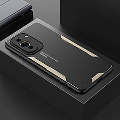 Handyhülle Hülle Luxus Aluminium Metall und Silikon Rahmen Tasche PB1 für Huawei Nova 10 Gold