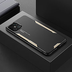 Handyhülle Hülle Luxus Aluminium Metall und Silikon Rahmen Tasche PB1 für Huawei Nova 8 SE 4G Gold