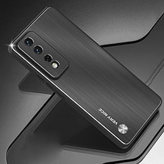 Handyhülle Hülle Luxus Aluminium Metall und Silikon Rahmen Tasche TB1 für Huawei Honor 80 GT 5G Schwarz