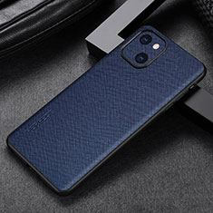 Handyhülle Hülle Luxus Leder Schutzhülle A04 für Apple iPhone 13 Mini Blau