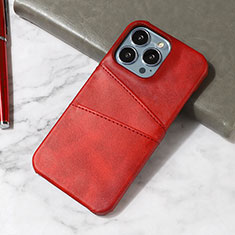 Handyhülle Hülle Luxus Leder Schutzhülle A15 für Apple iPhone 13 Pro Rot