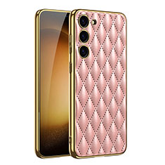 Handyhülle Hülle Luxus Leder Schutzhülle AC1 für Samsung Galaxy S22 5G Rosa