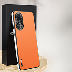 Handyhülle Hülle Luxus Leder Schutzhülle AT1 für Huawei Honor 50 5G Orange