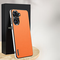 Handyhülle Hülle Luxus Leder Schutzhülle AT1 für Huawei Honor 60 5G Orange