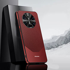 Handyhülle Hülle Luxus Leder Schutzhülle AT1 für Huawei Mate 40 RS Rot