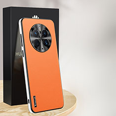 Handyhülle Hülle Luxus Leder Schutzhülle AT1 für Huawei Mate 50 Pro Orange