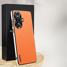 Handyhülle Hülle Luxus Leder Schutzhülle AT1 für Huawei Nova 11 Orange