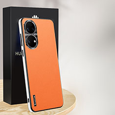 Handyhülle Hülle Luxus Leder Schutzhülle AT1 für Huawei P50e Orange