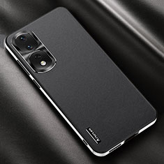 Handyhülle Hülle Luxus Leder Schutzhülle AT2 für Huawei Honor 80 Pro 5G Schwarz