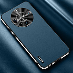 Handyhülle Hülle Luxus Leder Schutzhülle AT2 für Huawei Mate 60 Blau