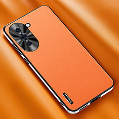 Handyhülle Hülle Luxus Leder Schutzhülle AT2 für Huawei Nova 10 Pro Orange