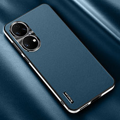 Handyhülle Hülle Luxus Leder Schutzhülle AT2 für Huawei P50 Pro Blau