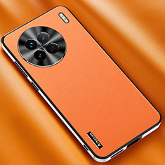 Handyhülle Hülle Luxus Leder Schutzhülle AT2 für Vivo X90 Pro 5G Orange