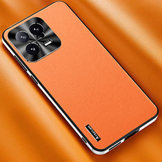 Handyhülle Hülle Luxus Leder Schutzhülle AT2 für Xiaomi Mi 13 5G Orange