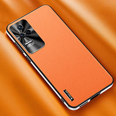 Handyhülle Hülle Luxus Leder Schutzhülle AT2 für Xiaomi Redmi K50 Pro 5G Orange