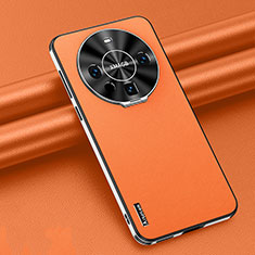 Handyhülle Hülle Luxus Leder Schutzhülle AT3 für Huawei Mate 60 Pro Orange