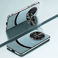 Handyhülle Hülle Luxus Leder Schutzhülle AT5 für Huawei Mate 60 Pro+ Plus Hellblau