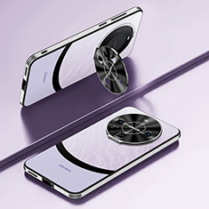 Handyhülle Hülle Luxus Leder Schutzhülle AT5 für Huawei Mate 60 Pro Violett